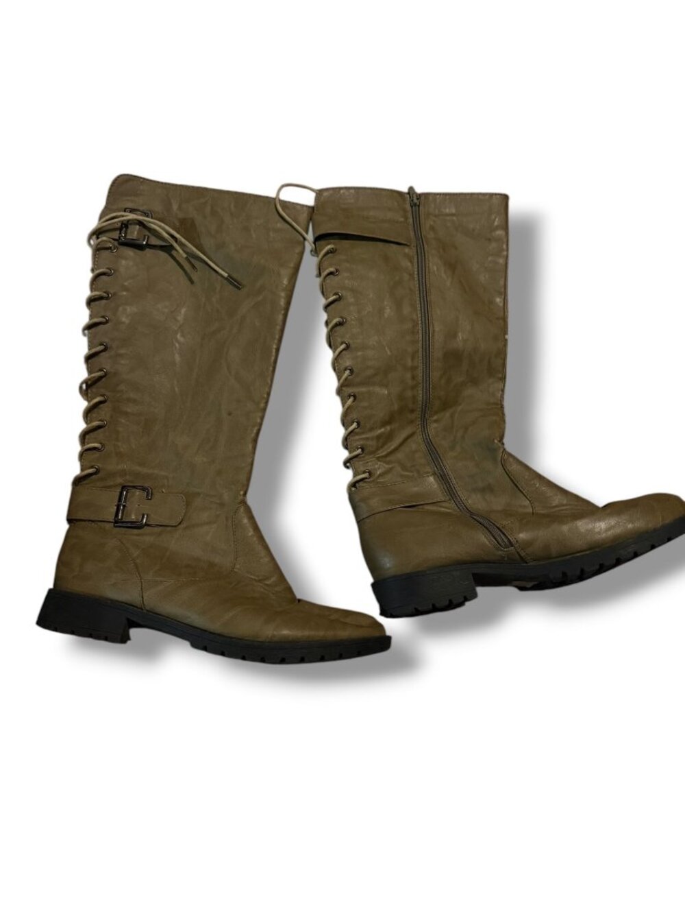 Collection by Carzini Lace‑Up Tall Boots – Brown – Size 10 – Excellent Condition
